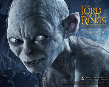 Gollum in Lord of the Rings