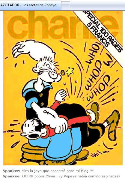 Popeye Spanks Olive Oil